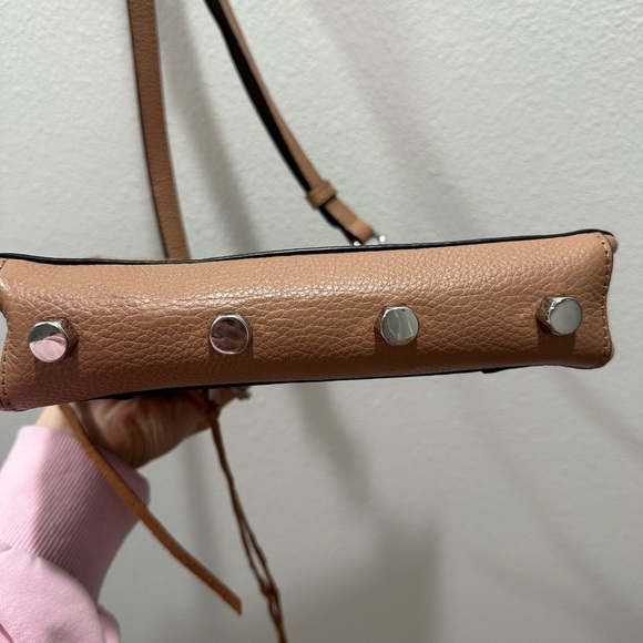 Rebecca Minkoff Regan Brown pebble Leather Crossbody Bag purse EUC - Picture 5 of 6